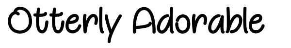 Otterly Adorable font preview